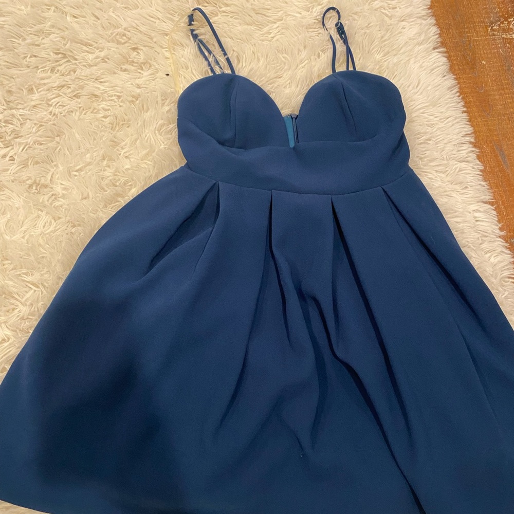 Blue cocktail dress